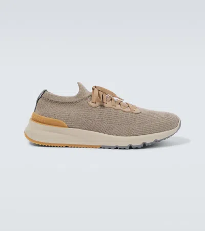 BRUNELLO CUCINELLI KNIT SNEAKERS