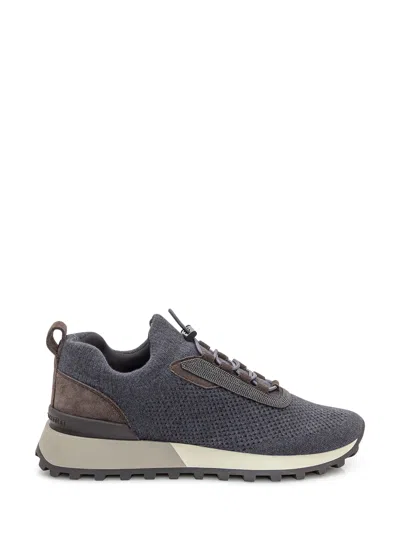 Brunello Cucinelli Knit Sneakers In Multi