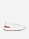 Brunello Cucinelli Chiné Sneakers In White