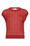 Brunello Cucinelli Mohair And Wool Shirt In Red