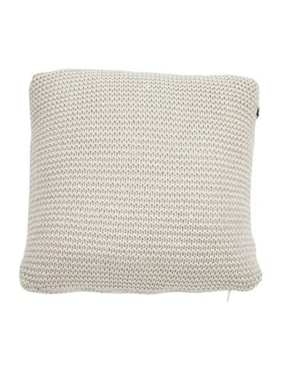 Pre-owned Brunello Cucinelli Knit Throw Pillow In Neutral