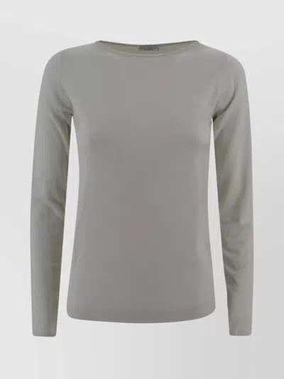 BRUNELLO CUCINELLI KNIT TOP FEATURING BODY-HUGGING LINES