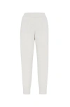Brunello Cucinelli Relaxed Fit Trousers With Tapered Legs In Pearl Grey