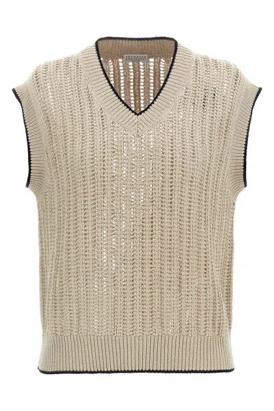 BRUNELLO CUCINELLI BRUNELLO CUCINELLI KNIT VEST