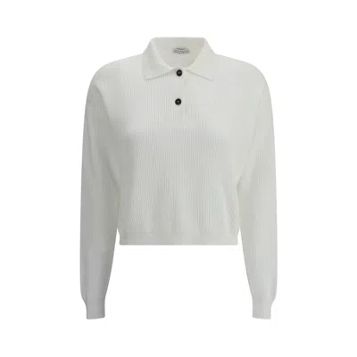 Brunello Cucinelli Knit Women's Sweater In White