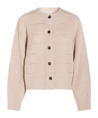BRUNELLO CUCINELLI BRUNELLO CUCINELLI LONG SLEEVED KNITTED CARDIGAN