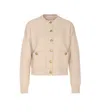 Brunello Cucinelli Crewneck Knitwear Cardigan Front Pockets In Yellow