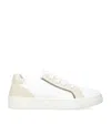 BRUNELLO CUCINELLI KNITTED COTTON AND SUEDE SNEAKERS