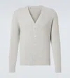 Brunello Cucinelli Knitted Cotton Cardigan In Grey