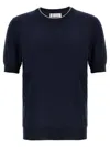 Brunello Cucinelli Men Cotton T-shirt In Blue