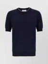 Brunello Cucinelli Knitted Crew Neck T-shirt In Cwg16