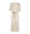 Brunello Cucinelli Beige Dazzling Dress In Beige