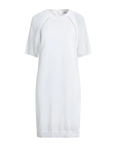 Brunello Cucinelli Knitted Dress In White