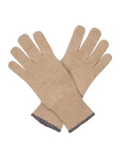 Pre-owned Brunello Cucinelli Knitted Glove W/tags In Neutral