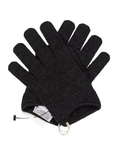 Pre-owned Brunello Cucinelli Knitted Gloves In Gray