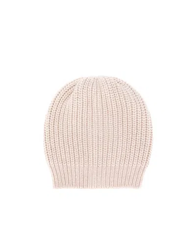 Brunello Cucinelli Knitted Hat In Nude