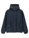 Brunello Cucinelli Puffer Jackets With Hood And Pockets In Blue