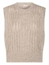 Brunello Cucinelli Cashmere Blend Sequin Embellished Crewneck Knitwear