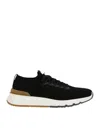 Brunello Cucinelli Essential Lace-up Sneakers In Black