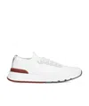 Brunello Cucinelli Leather Low-top Sneakers In White