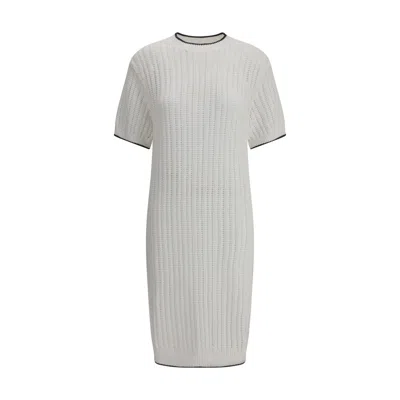 BRUNELLO CUCINELLI KNITTED MIDI DRESS
