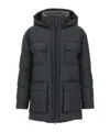Brunello Cucinelli Knitted Neck Down Jacket