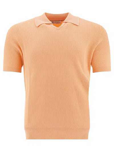 BRUNELLO CUCINELLI BRUNELLO CUCINELLI KNITTED POLO SHIRT