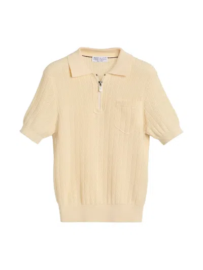 Brunello Cucinelli Kids' Knitted Polo Shirt
