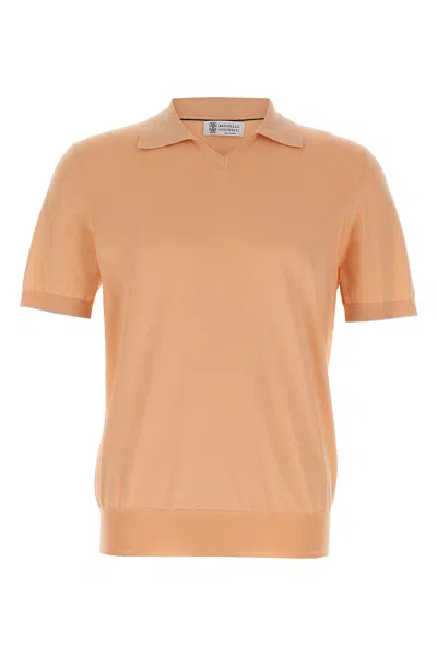 BRUNELLO CUCINELLI BRUNELLO CUCINELLI KNITTED POLO SHIRT