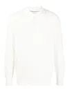 Brunello Cucinelli Knitted Polo Shirt In Nude & Neutrals