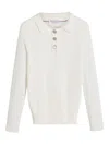 Brunello Cucinelli Knitted Polo Shirt In White