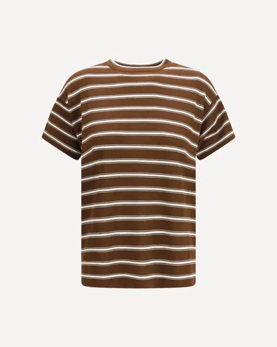 Brunello Cucinelli Women Knitted Shirt In Virgin Wool And Cashmere In Brown