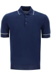 BRUNELLO CUCINELLI KNITTED SHORT-SLEEVED POLO SHIRT
