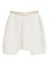 Brunello Cucinelli Knitted Shorts In White