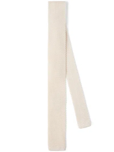 BRUNELLO CUCINELLI KNITTED SILK TIE