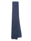 Brunello Cucinelli Knitted Silk Tie In Blue