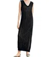 Brunello Cucinelli Knitted Sleeveless Dress In Black In Black