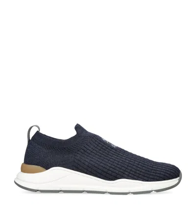 BRUNELLO CUCINELLI KNITTED SLIP-ON SNEAKERS