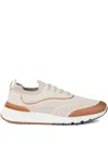 Brunello Cucinelli Knitted Sneakers In Neutral