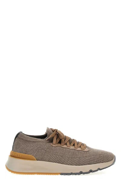 BRUNELLO CUCINELLI KNITTED SNEAKERS