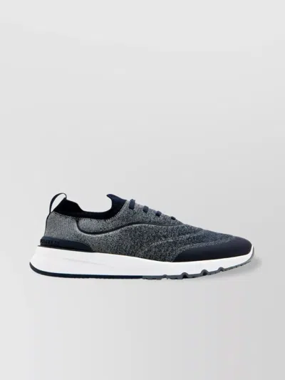 BRUNELLO CUCINELLI KNITTED SNEAKERS PULL TAB