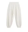 Brunello Cucinelli Metallic-threading Trousers In Ch Bianco/platino