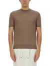 Brunello Cucinelli Ribbed Neckline Stretch Fit Lightweight T-shirt