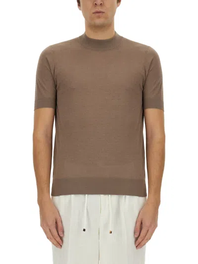 BRUNELLO CUCINELLI KNITTED T-SHIRT