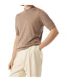 Brunello Cucinelli Knitted T-shirt In Nude