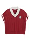 Brunello Cucinelli Knitted T-shirt In Red