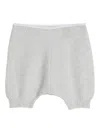 Brunello Cucinelli Knitted Trousers In Grey