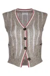 Brunello Cucinelli V-neck Sleeveless Knit Vest Design
