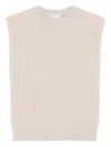 Brunello Cucinelli Women Knitted Vest In Neutral