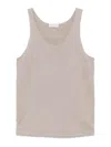 Brunello Cucinelli Knitted Vest In Brown